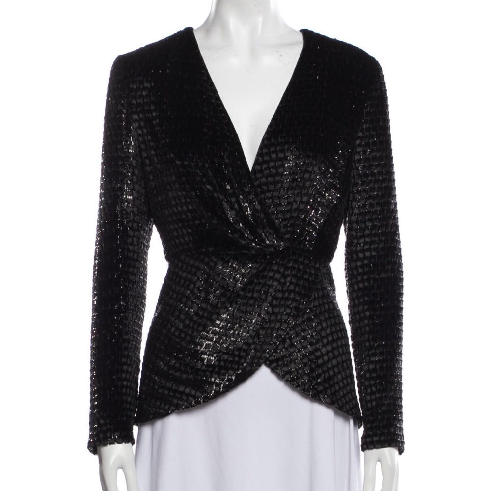 NWT Brandon Maxwell velvet top